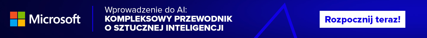 baner firmy microsoft zachęcające do kursu ai